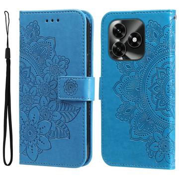 Honor X5c Plus Mandala Series Wallet Case - Blue