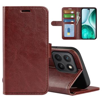 Honor X8c Wallet Case Magnetic Closure - Brown
