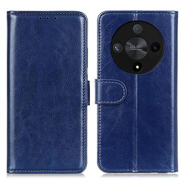 Honor Magic6 Lite/X9b Wallet Case with Magnetic Closure - Blue