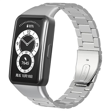 Huawei Band 6, Honor Band 6 Stainless Steel Strap - 37mm - Silver