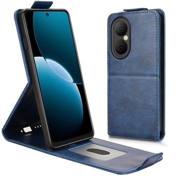 Huawei Enjoy 80 Vertical Flip Case with Stand - Dark Blue