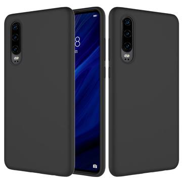 Huawei P30 Liquid Silicone Case - Black