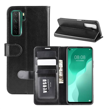 Huawei P40 Lite 5G, Nova 7 SE Wallet Case with Stand Feature - Black