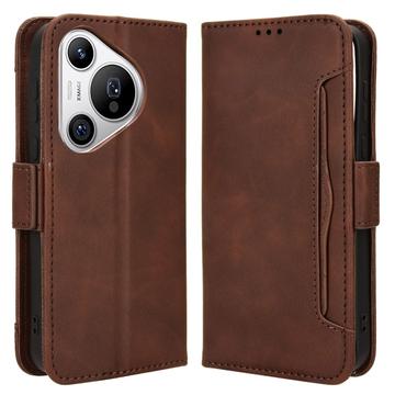 Huawei Pura 70 Cardholder Series Wallet Case - Brown