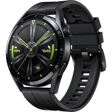 Image of HUAWEI Watch GT 3 Smartwatch, schwarz, 46mm; Armband Black, Fluorelastomer