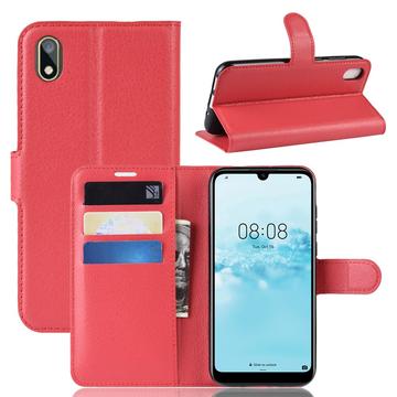 Huawei Y5 (2019) Wallet Case with Magnetic Closure - Red