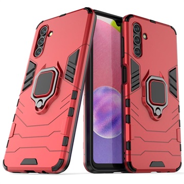 Samsung Galaxy A13 5G Hybrid Case with Ring Holder - Red