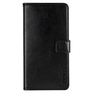 Idewei iPhone 14 Wallet Case with Magnetic Closure - Black