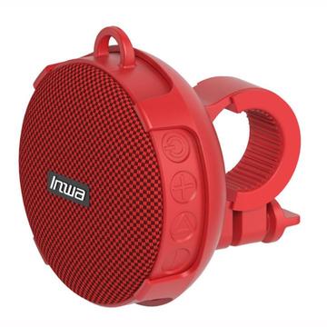 INWA Bluetooth Speaker Mini Subwoofer IPX7 Waterproof Wireless Bicycle Cycling Music Speaker Support TF - Red