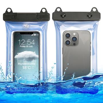 Inflatable Floating Universal Waterproof Case IPX8 - 7.5 - Blue