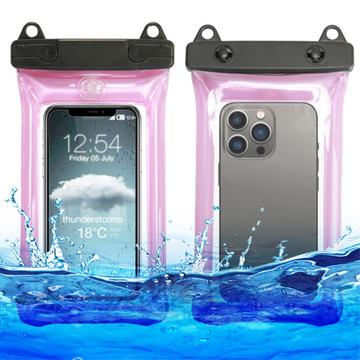 Inflatable Floating Universal Waterproof Case IPX8 - 7.5 - Pink