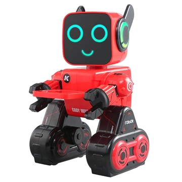 JJRC R4 RC Cady Wile Smart Robot with Voice and Remote Control - Red