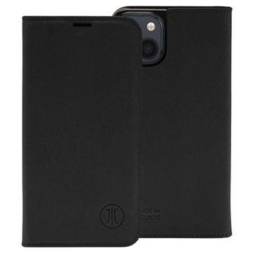 JT Berlin BookCase Tegel iPhone 13 Flip Leather Case - Black