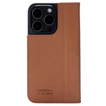 iPhone 15 Pro JT Berlin BookCase Tegel Flip Leather Case - Cognac