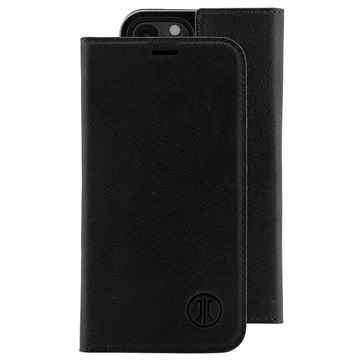 JT Berlin Tegel iPhone 12/12 Pro Flip Leather Case - Black