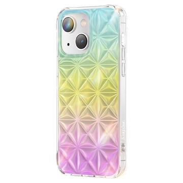 Kingxbar Miya Series iPhone 14 Plus Hybrid Case - Rainbow