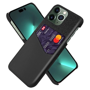 iPhone 14 Pro Max KSQ Case with Card Pocket - Black