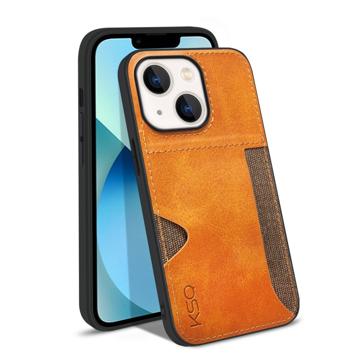 KSQ Style-D iPhone 14 Plus Case with Card Pocket - Orange