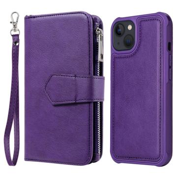 KT Multifunctional Series iPhone 14 Wallet Case - Purple