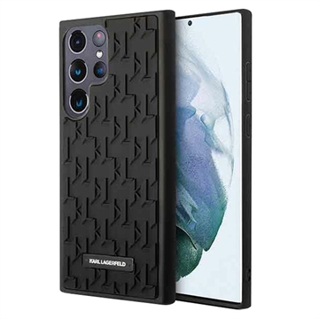 Karl Lagerfeld 3D Monogram Samsung Galaxy S23 Ultra 5G Hybrid Case - Black