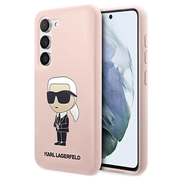 Karl Lagerfeld Ikonik Samsung Galaxy S23 5G Silicone Case - Pink