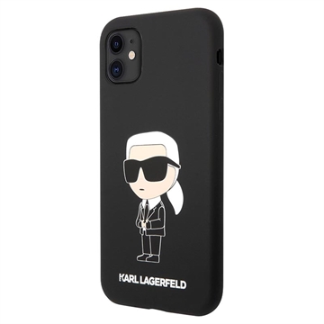 Karl Lagerfeld Ikonik iPhone 11 Silicone Case - Black