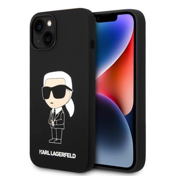 iPhone 15 Karl Lagerfeld Ikonik Silicone Case - Black
