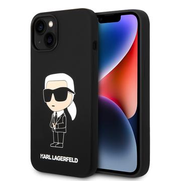 iPhone 15 Karl Lagerfeld Ikonik Silicone Case - Black