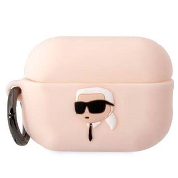 Karl Lagerfeld Karl Head 3D AirPods Pro 2 Silicone Case - Pink