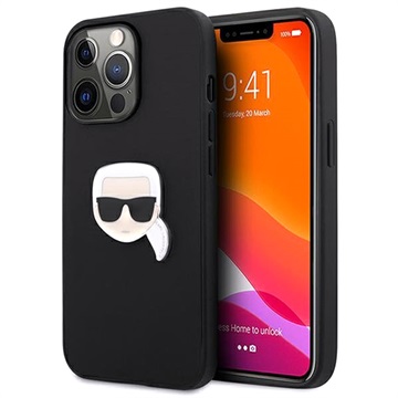 Karl Lagerfeld Karl Head iPhone 13 Pro Hybrid Case - Black