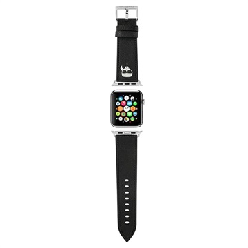 Karl Lagerfeld Karl Head Apple Watch Ultra 2/Ultra/9/8/SE (2022)/7/SE/6/5/4/3/2/1 Strap - 49mm/45mm/44mm/42mm - Black
