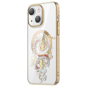 Kingxbar Myth Series iPhone 14 Case - Golden Dragon