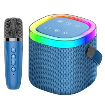 Konfulon F27 Bluetooth Karaoke Speaker with Microphone - Blue