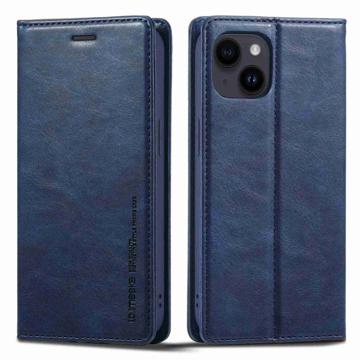 LC.IMEEKE iPhone 14 Wallet Case with RFID - Blue