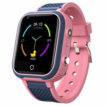 LT21 1.4-inch IPS Touch Screen Kids Smart Watch Step Counter Sports Watch Waterproof Bracelet with Camera Alarm Clock Location - Pink