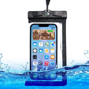 Large Universal Waterproof Case w. Compass - 7.5 - Black