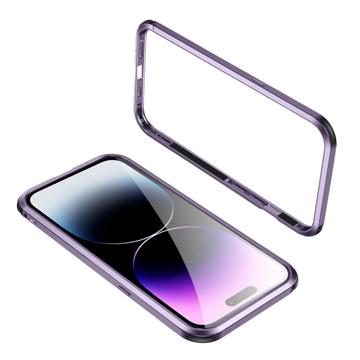 Le-Lock Series iPhone 14 Pro Metal Bumper - Purple