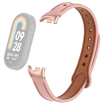 Xiaomi Smart Band 8 Leather Strap with Connectors - Pink