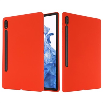 Samsung Galaxy Tab S8 Ultra Liquid Silicone Case - Red