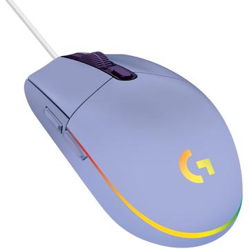 Logitech G102 Lightsync Optical Wired Gaming Mouse - Lilla