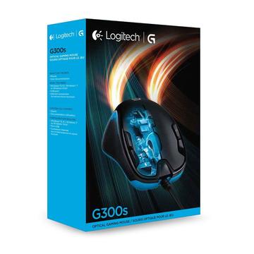 Logitech G300s Optical Wired Gaming Mouse - Black / Blue