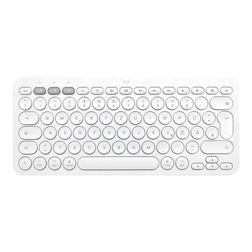 Logitech K380 Multi-Device Wireless Bluetooth Keyboard for Mac - Nordic Layout - White