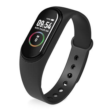 M4 Plus Bluetooth Sports Smart Watch Fitness Tracker Android IOS Smart Bracelet - Black