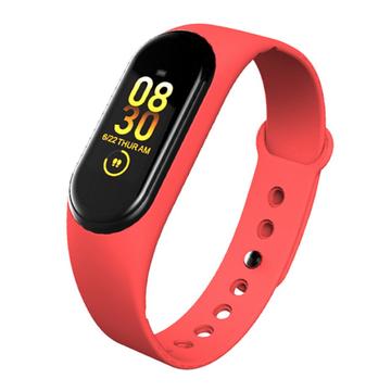 M4 Plus Bluetooth Sports Smart Watch Fitness Tracker Android IOS Smart Bracelet - Red