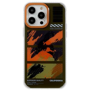 Mutural Camouflage Series iPhone 14 Pro Max Hybrid Case - Green