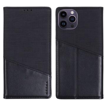 Muxma MX109 iPhone 14 Pro Wallet Case - Black