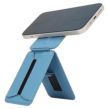 MagSafe-Compatible Stand / Selfie Stick with Card Holder for iPhone - Blue