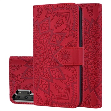 Mandala Series Samsung Galaxy Note10+ Wallet Case - Red