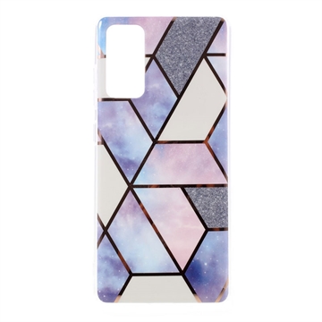 Samsung Galaxy S20 FE 5G Marble Pattern Electroplated IMD Case - Colorful
