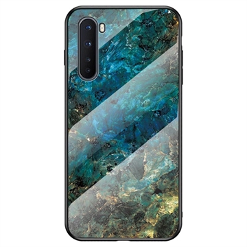 OnePlus Nord Marble Series Tempered Glass Case - Emerald
